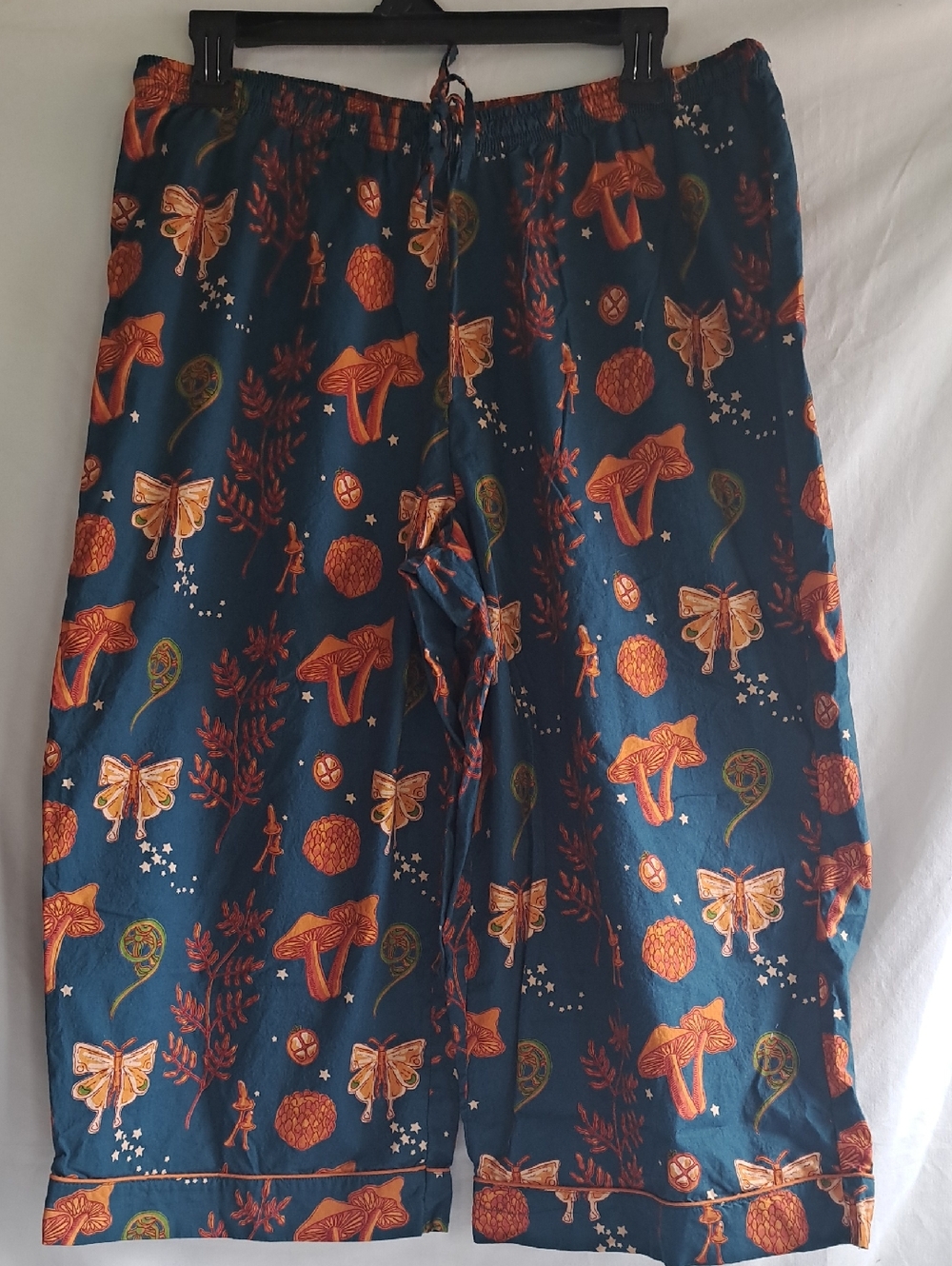 Their Nibs Turquoise & Orange Printed Pajama Pants